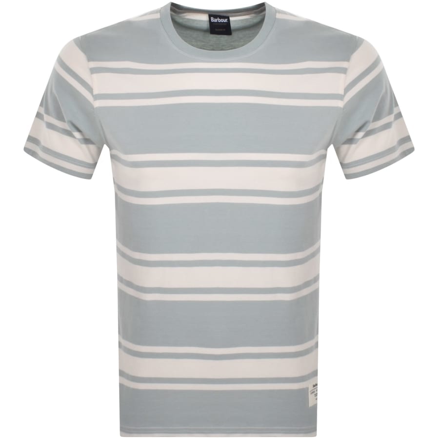 Barbour Kilton Stripe T Shirt Blue